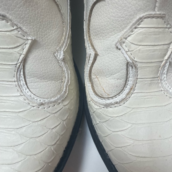 Free People White Ankle Western Boot Vegan Cavalier Boot - Picture 14 of 16